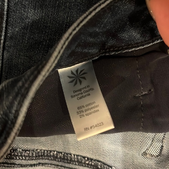 Athleta Sculptek Performance Skinny Dark Wash Jeans Sz 2 - Picture 9 of 11